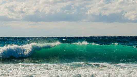 Spray sea nature photo