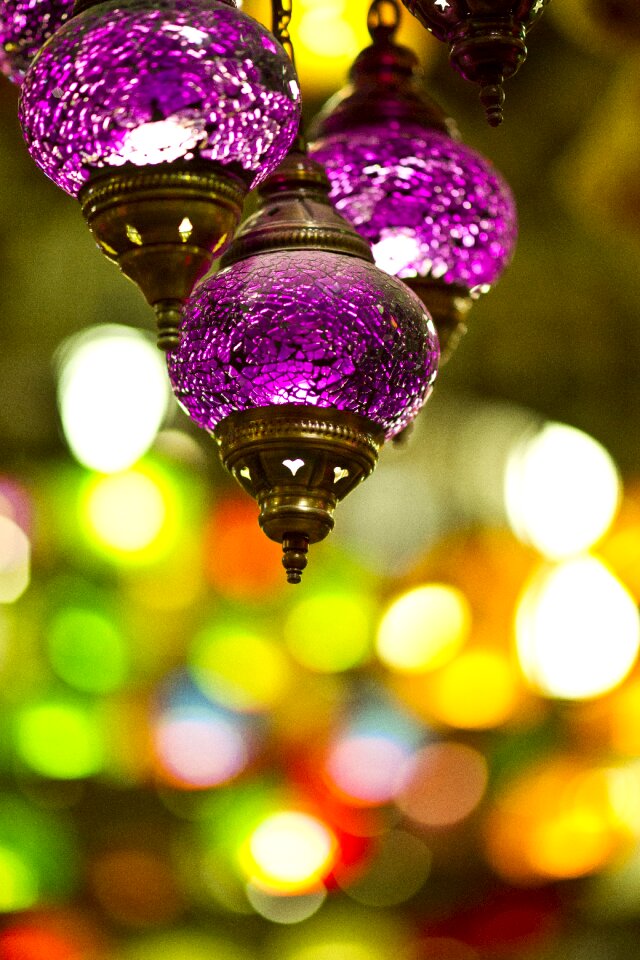 Electric lamp middle eastern culture istanbul photo
