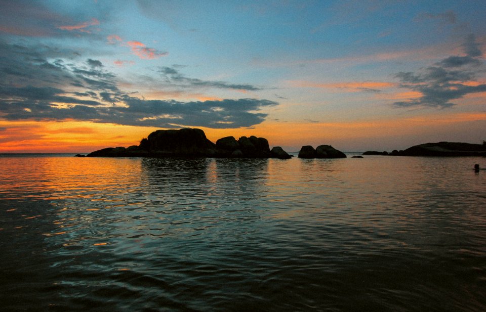Pulau berhala, Indonesia, Sunset
