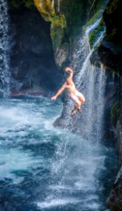 Lower lewis river falls, Cougar, United states