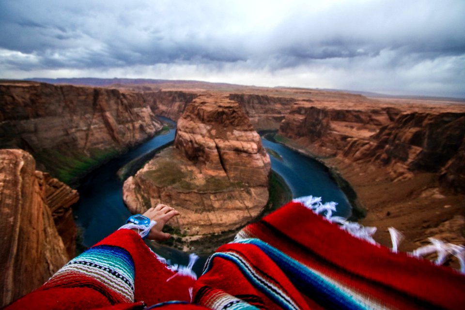 river and mountain vie photo