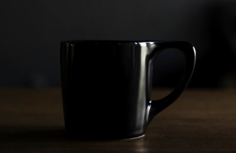 black ceramic mug photo