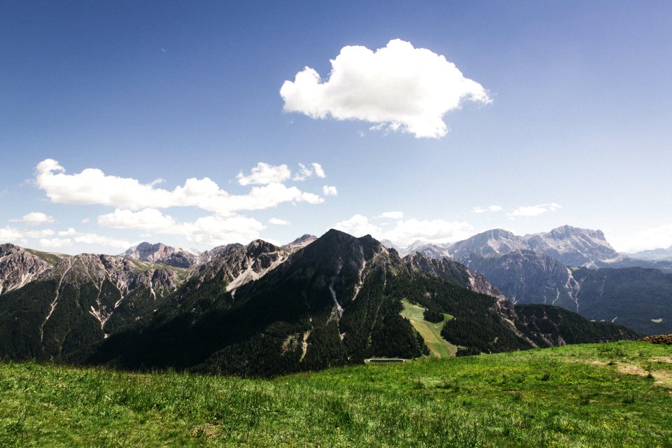 Italy, Kronplatz, Mountain range photo