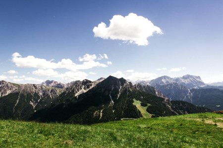 Italy, Kronplatz, Mountain range