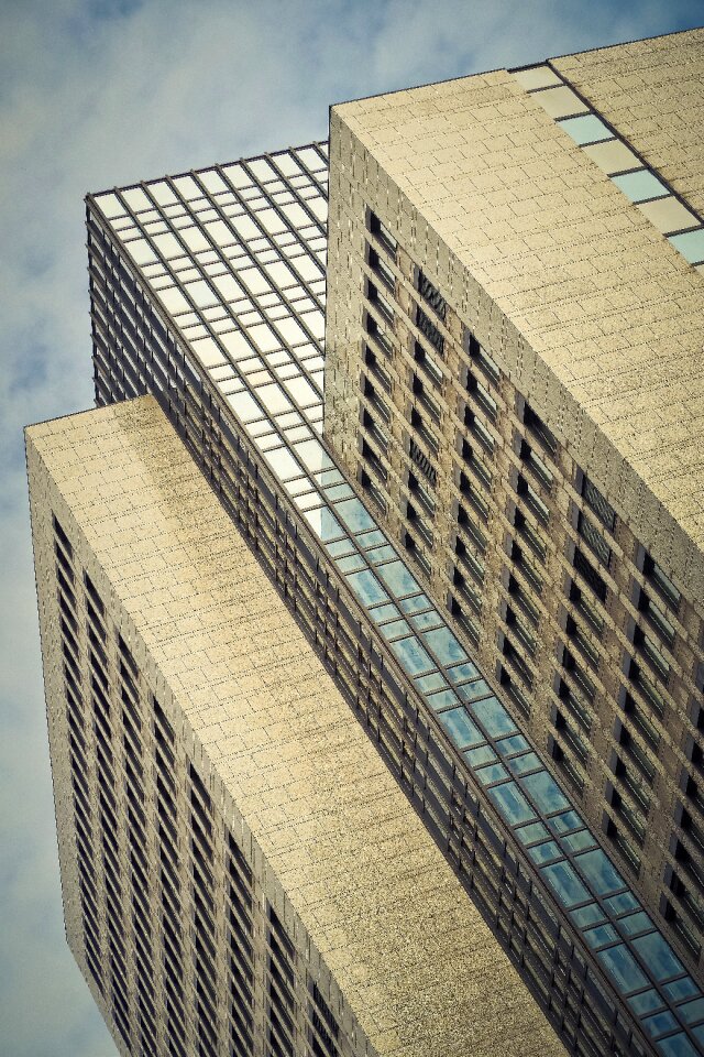 Modern facade sky