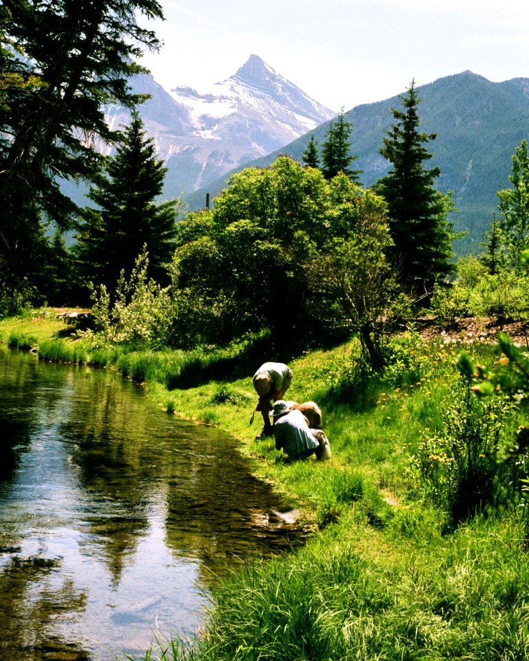 two men near creek