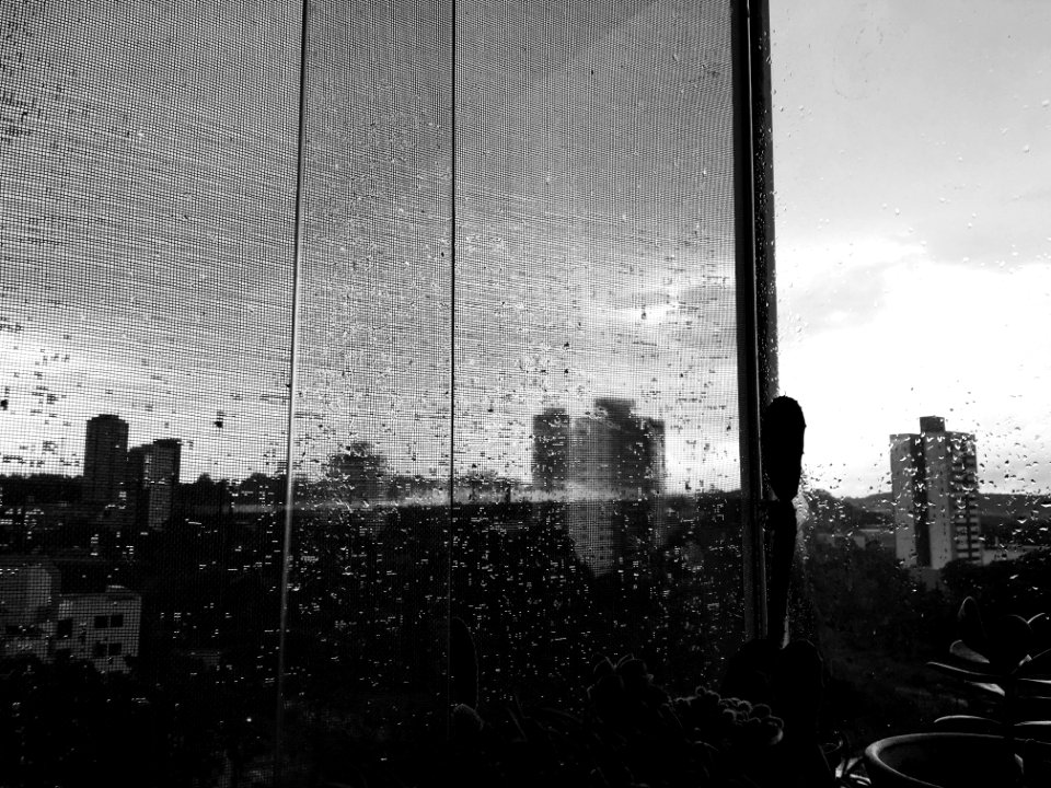 Water, Rain, Building