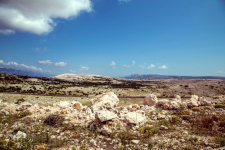 brown and gray rocks under blue sky during daytime photo