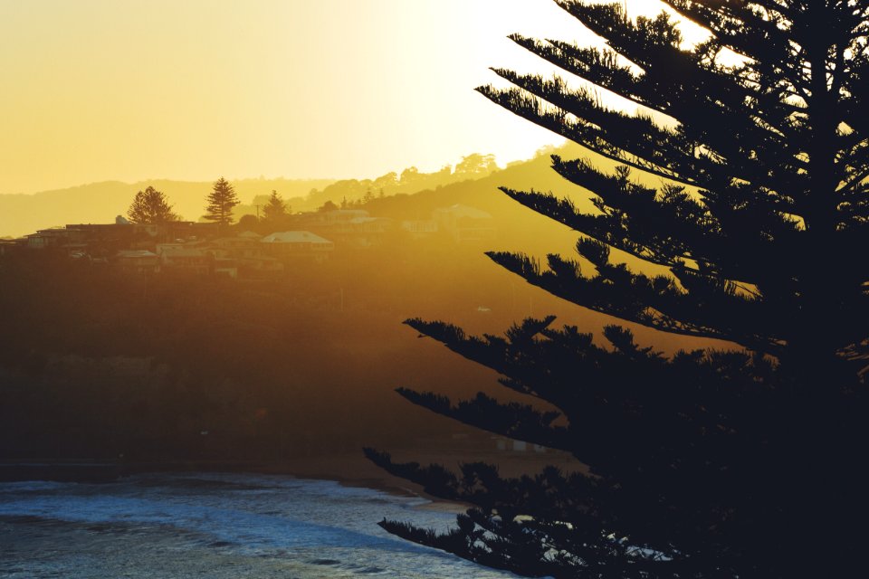 Australia, Bilgola beach, Sunset