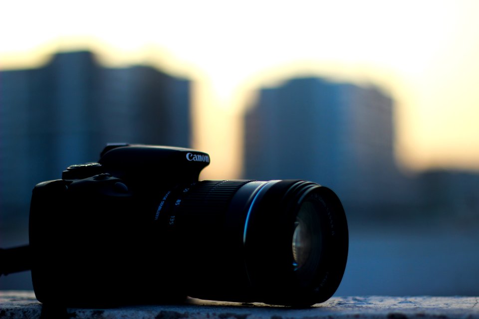 Dslr, Camera, Sunset