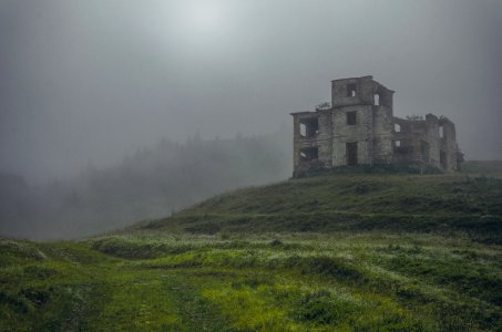 Fog, Ruin, Carpathians