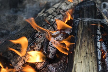 Wood burn heat photo