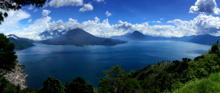 Lake atitln, Guatemala, White photo