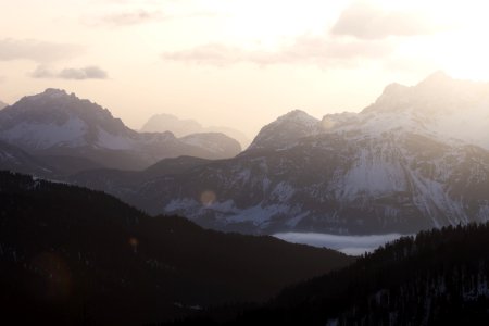 Falzarego pass, Italy, Sun