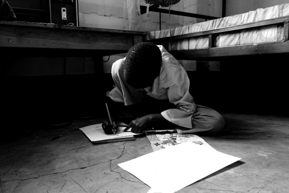 Usa river, Tanzania, Boy