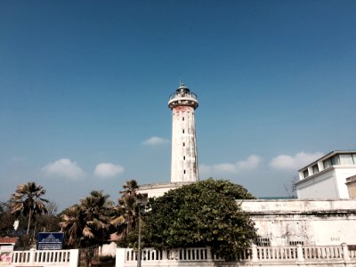 Shrubs, Lighthouse, Tower