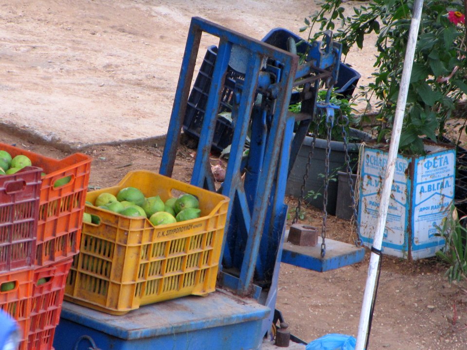 Zakynthos, Greece, Weighing goods