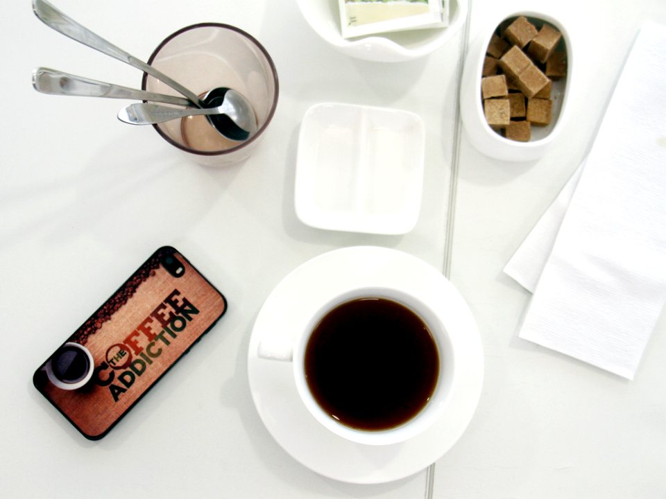 Desk, White, Spoon