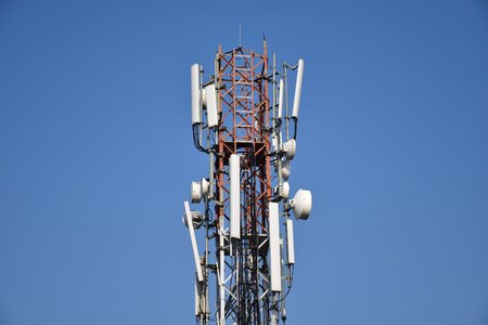 Communication antenna blue mobile