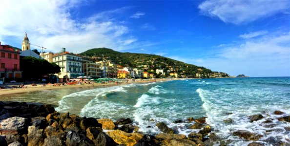 Italy, Alassio, Coast photo