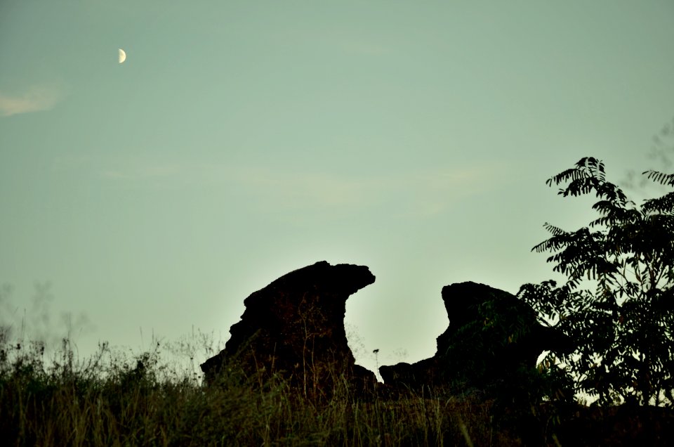 Moon, Mountain
