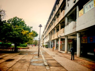 Streeet lights, Buildings, Street