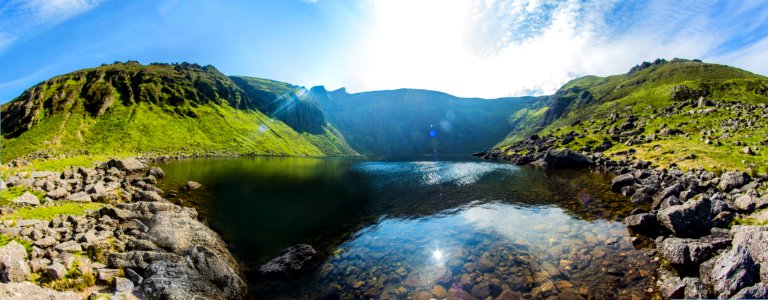 Coumshingaun lough, Ireland, Lake