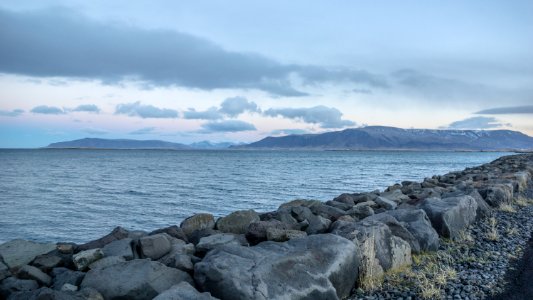 Icel, Reykjavk, Coastline photo