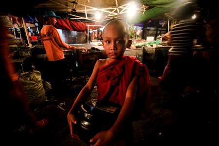 Yangon, China town, Myanmar burma photo