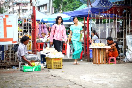 Bogyoke market, Yangon, Myanmar burma photo