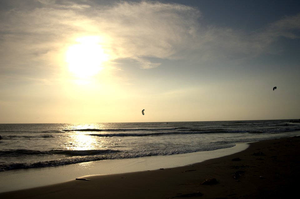 Beach, Yellow, Blue photo