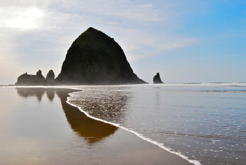 Cannon beach, United states, Silhouette