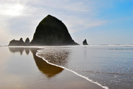 Cannon beach, United states, Silhouette