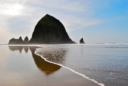 Cannon beach, United states, Silhouette photo