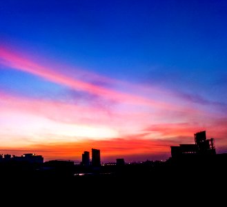 Ra station e, India, Evening