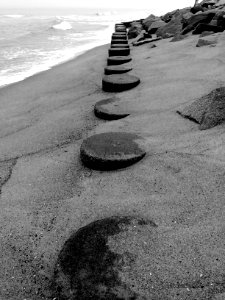Kure beach, United states, Stones photo