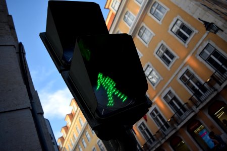 Street sign, Walk sign photo