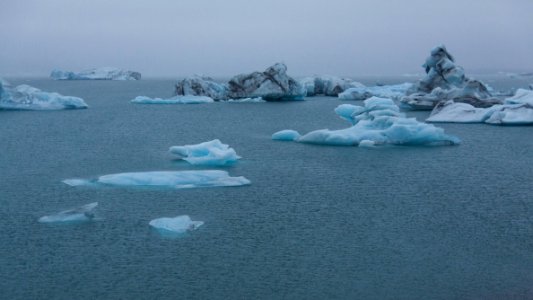 Ice, Blue, Glacier lake photo
