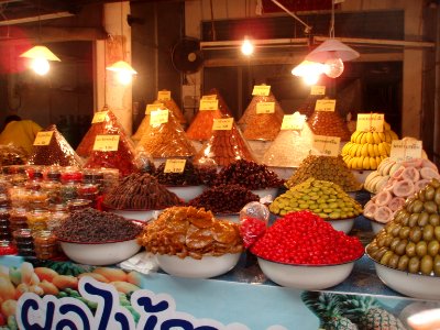 Thail, Open market, Night time market photo
