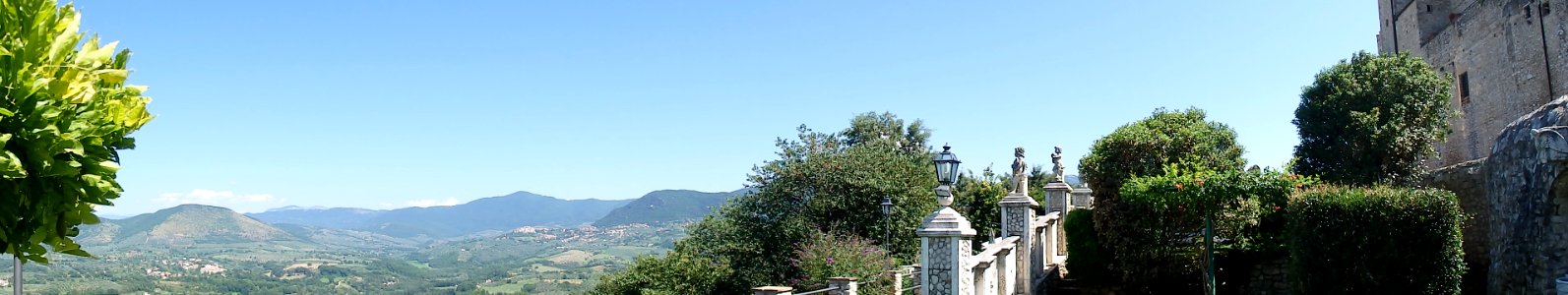 Italy, Statues, Panorama