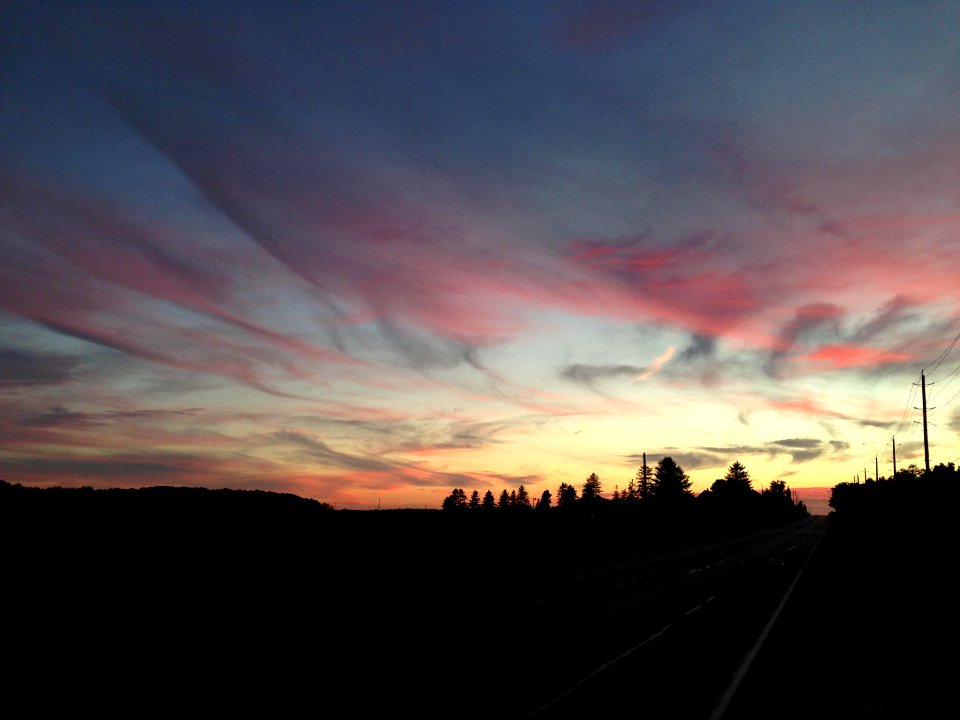 Clouds, Dusk, Sky