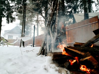 Holiday, Fire, Village photo
