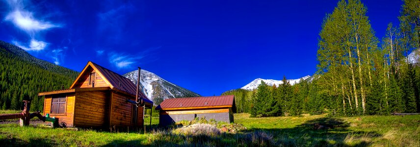 Scenic hdr meadow photo