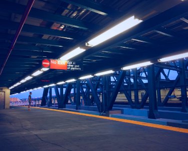 New york, United states, Platform photo
