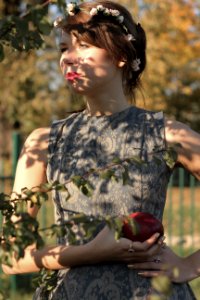 Woman, Sunlight, Nature