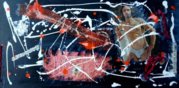 Germany, Abstract, Mixed media