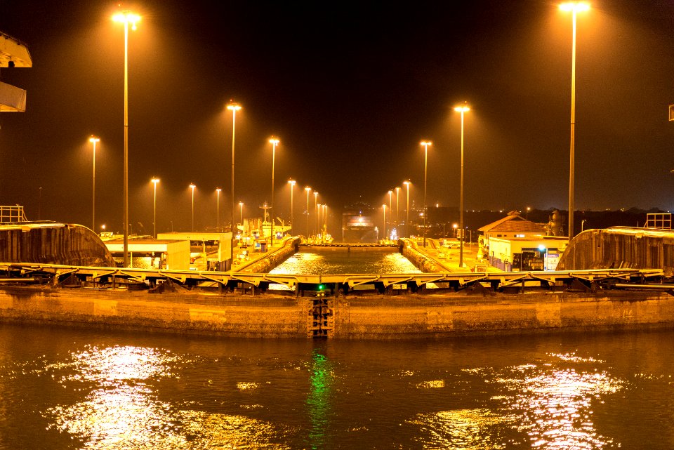 Panama, Shipping, Night