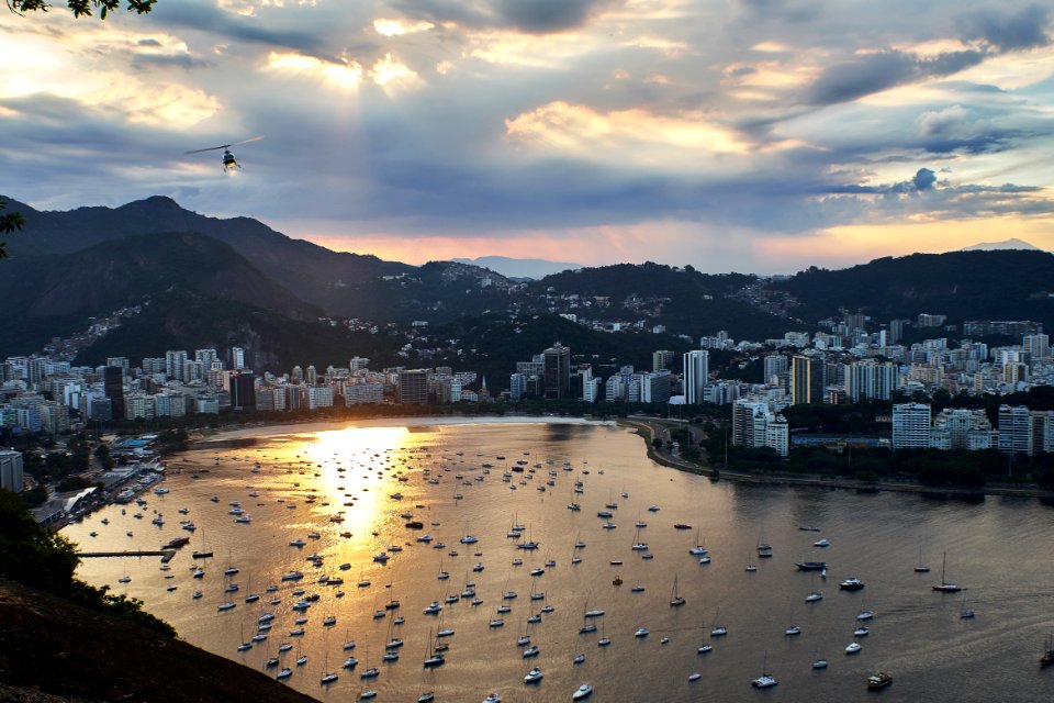 Cityscape, Lake, City