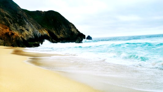 Ocean, Gray whale cove state beach, Half moon bay