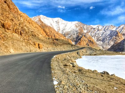 Leh, Winter, River photo